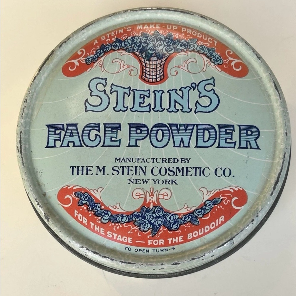 Vintage Stein's Face Powder Tin